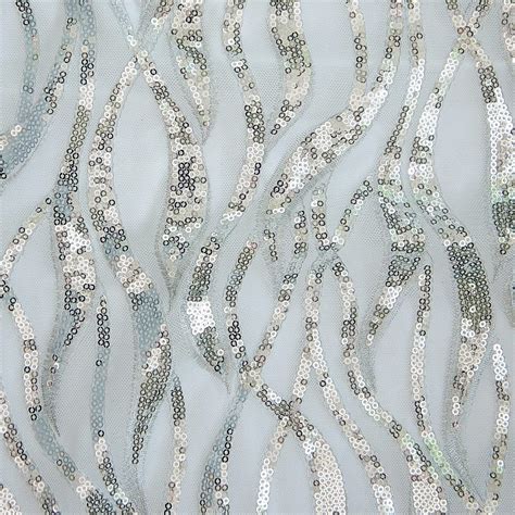 silver sequin mesh fabric